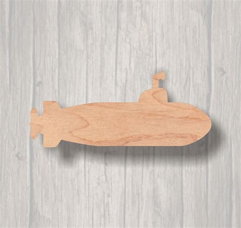 Submarine. Unfinished wood cutout. Wood cutout. Laser Cutout. | Etsy