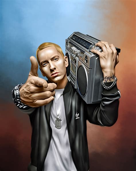 Eminem Digital Painting Eminem Music Eminem Rap Rap Music Soul Music