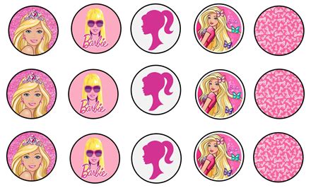 Printable Barbie Cupcake Toppers Steticlounge Br