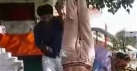Man Ruthlessly Punishes 10 Year Old Nephew By Hanging Him From A Tree