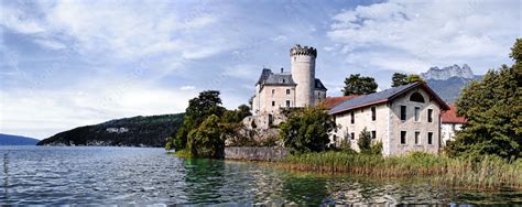Le Château De Ruphy à Duingt Sur Le Lac Dannecy Stock Photo Adobe Stock