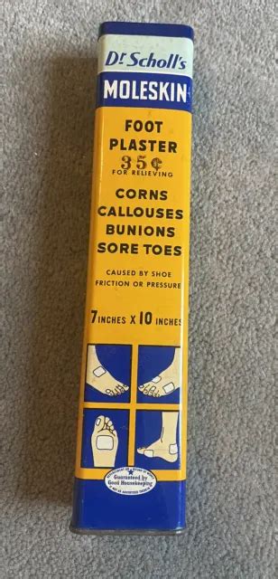 Vintage Dr Scholls Metal Tin Moleskin Foot Plaster Picclick