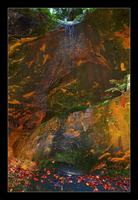 A Small Waterfall In The Deep And Dark Ravine By Skarzynscy On Deviantart