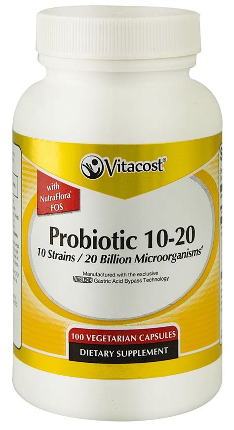 Vitacost Probiotic 10 20 10 Strains 20 Billion Cfu† Per Serving