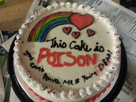Poison Funny Birthday Cakes Funny Cake Cake Jokes
