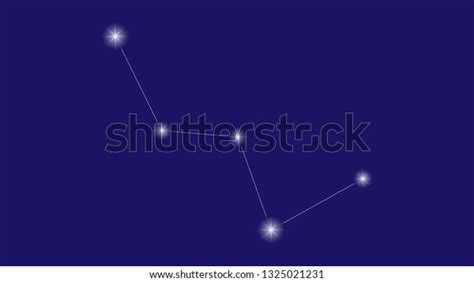 Cassiopeia Constellation Vector Design Stock Vector Royalty Free