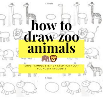 Drawing animals is mainly for entertainment and for all fans to enjoy drawing. How to Draw Zoo Animals! Ready to use worksheet/handout for your drawing needs!