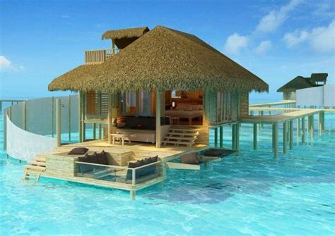 maldives resort sea madives paradise tropical water turquoise bungalow nature wallpapers