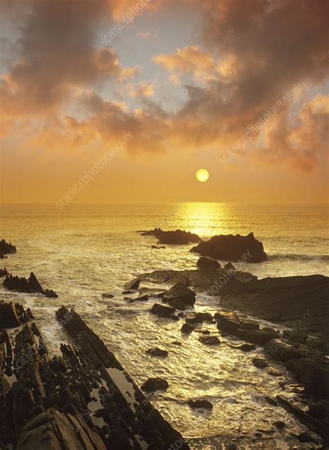 Sunset Over The Sea Stock Image R5000732 Science Photo Library