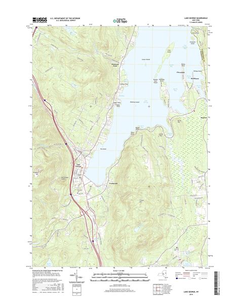 Mytopo Lake George New York Usgs Quad Topo Map