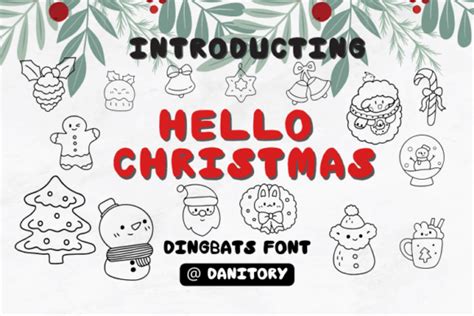 Hello Christmas Font Font Canyon