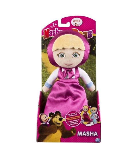 Masha And The Bear Masha Transforming Doll Plush Blue Pink Netflix Original 1967302374