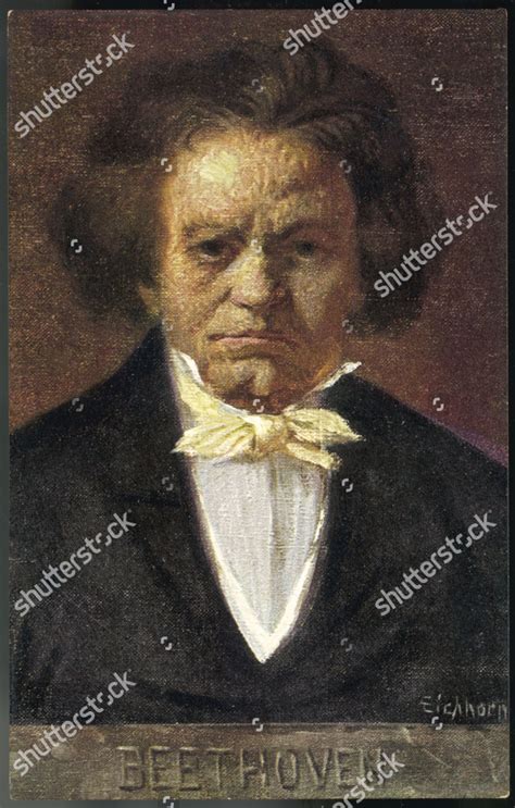 Ludwig Van Beethoven German Composer Portrait Editorial Stock Photo