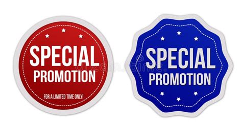 Special Promotion Stickers Set Stock Vector Illustration Of Cheap