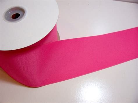 Wide Pink Ribbon Offray Hot Pink Grosgrain Ribbon Inches