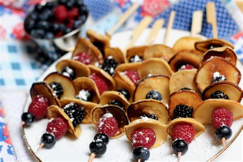 Mini Pancake Berry Skewers Diary Of A Mad Hausfrau