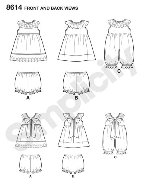 Baby Sewing Pattern Sew Girl Clothes Infant Clothing Dress Etsy