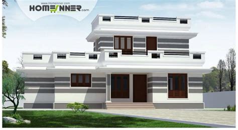 With plenty of square footage to include master bedrooms, formal dining rooms, and outdoor spaces, it may even be the ideal size. Flat roof 4 Bhk Single Floor Low cost Home Plan | Single ...