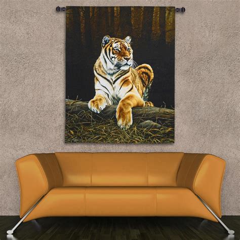 Tiger Tapestry Wall Hanging Fine Art Tapestries