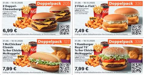 Ob mcdonald's gutscheine zum ausdrucken oder für deine mcdelivery lieferung, hier findest du alle aktuellen rabattcoupons und sparcodes. ᐅ Aktuelle McDonalds Gutscheine - September 2020 ...
