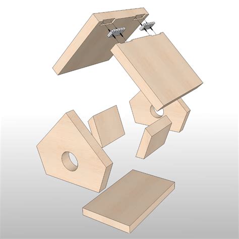 Simple Birdhouse Woodworking Plan By Sawtooth Ideas Birdhouse