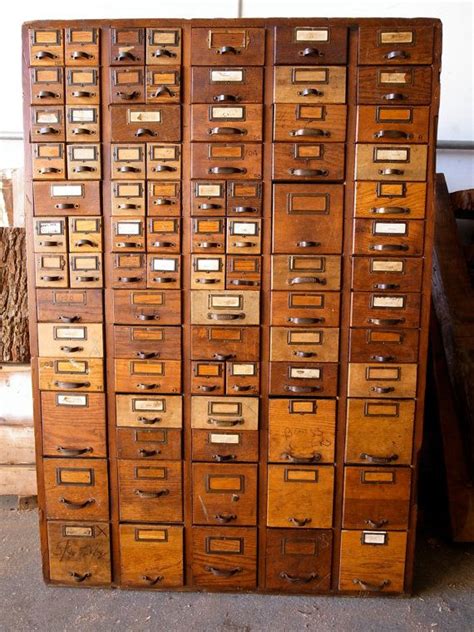 Once the item has been removed from the sellers location; I Want it Now: Vintage Card Catalog Cabinet | A Feteful Life