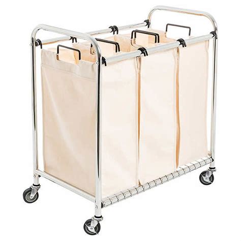 I love to sort my laundry! Seville Classics 3-bag Laundry Sorter | Laundry sorter ...