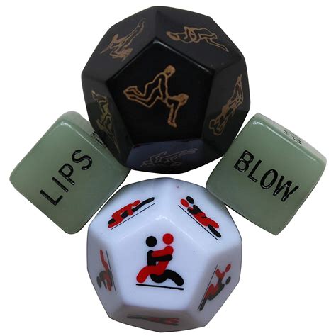 Alevram Sexy Dice Games For Couples 4 Pcs Sex Dice For