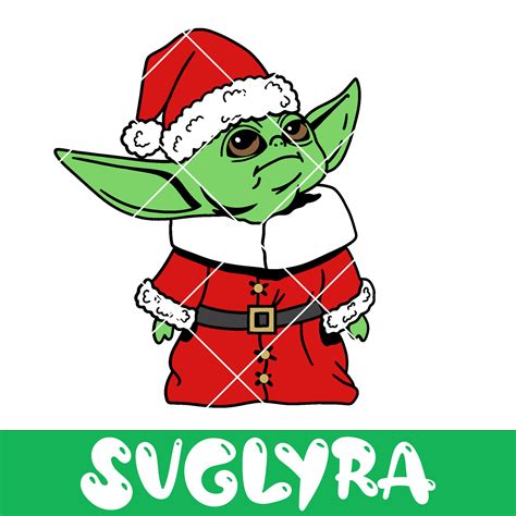 Baby Yoda Christmas Svg Santa Hat Svg Merry Christmas Svg Inspire