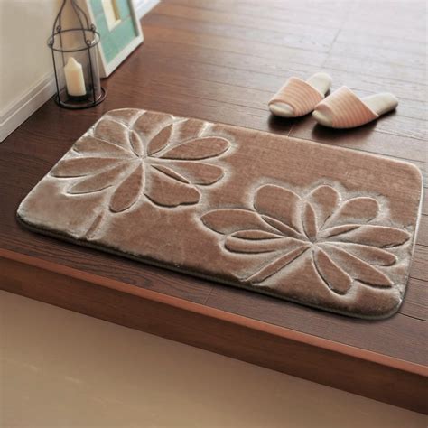 Over 36,000 bath rugs great selection & price free shipping on prime eligible orders. Classic 3d cut flowers pattern slip resistant 50 80 mat bathroom rug doormat floor pat kitchen ...