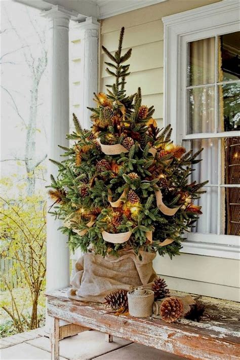 Adorable 30 Modern Rustic Christmas Front Porch Ideas Source Link