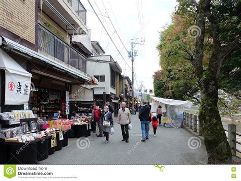 Tourists and Local People Walking at Miyagawa Morning Market Wi ...