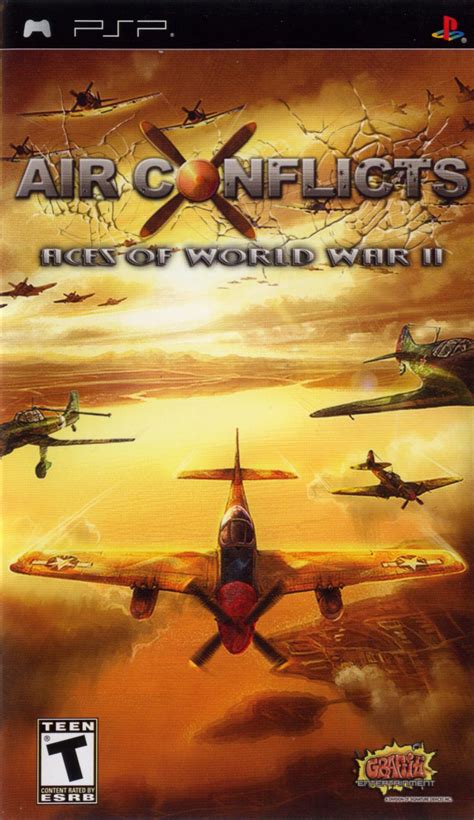 Air Conflicts Aces Of World War Ii 2009 Psp Box Cover Art Mobygames