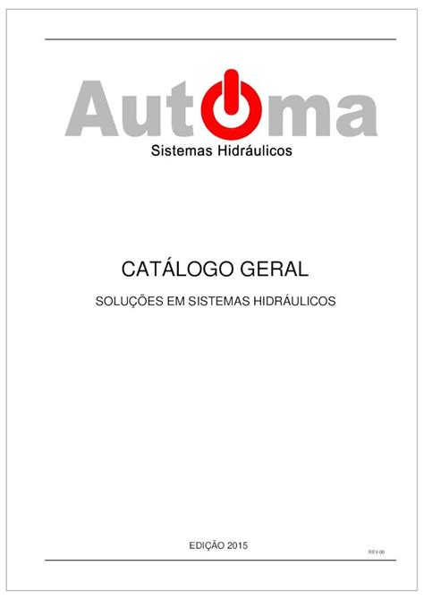 Pdf Cat Logo Geral Automahydraulics Com Br V Lvula De Reten O Em P Simbologia