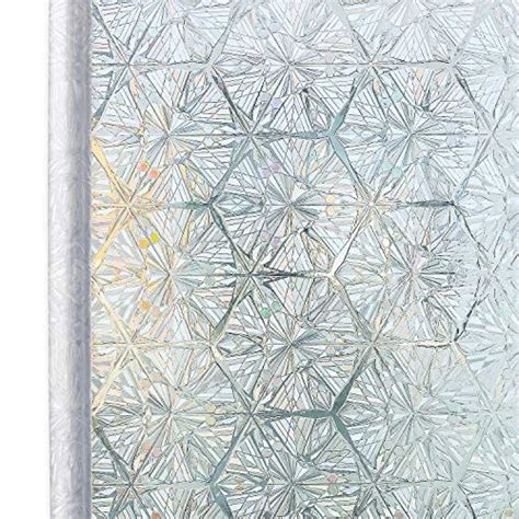 Homein Indoor Privacy Window Film Crystal Diamond Stained Glass Window
