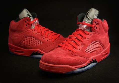 Air Jordan 5 Red Suede Release Date 136027 602