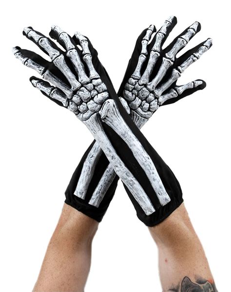 For Work For Larger Guys Hands Skeleton Wrist Bone Gloves Spirit