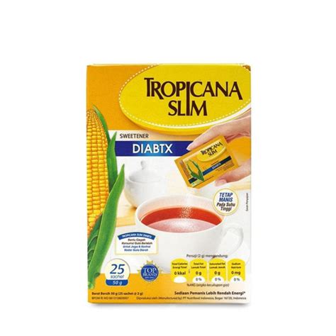 Jual Tropicana Slim Diabtx Sweetener 25 Sachet 50 Gr Gula Diabetes