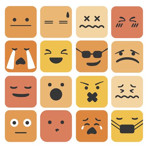 Set Of Emoji Feeling Expression Download Free Vectors Clipart