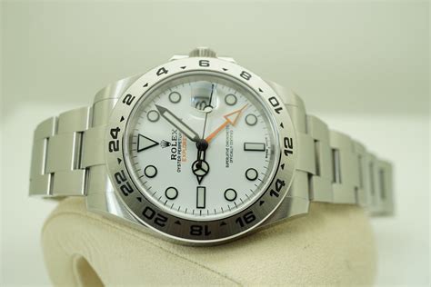 The glossy white dial of this explorer ii has earned it the nickname polar, and contentiously made it the most desirable variant in stark contrast to its black dial counterpart. Rolex 216570 EXPLORER 2 POLAR WHITE DIAL 42MM 2019 ...