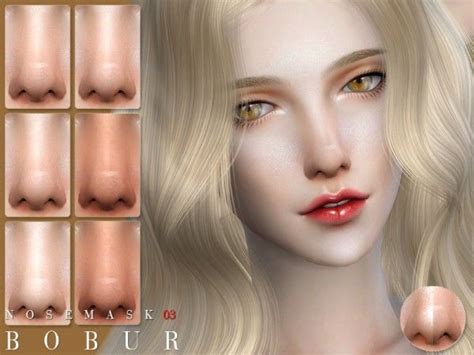 The Sims Resource Nose 03 By Bobur Sims 4 Downloads Sims The Sims