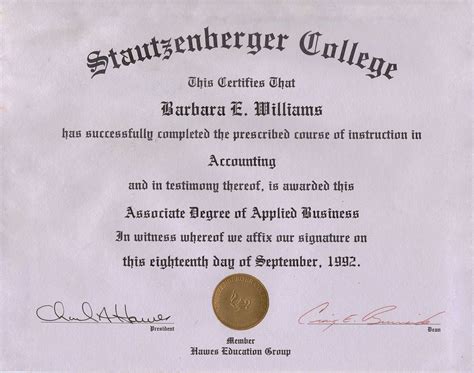Stautzenberger College Accounting Degree - B E W WEB Design