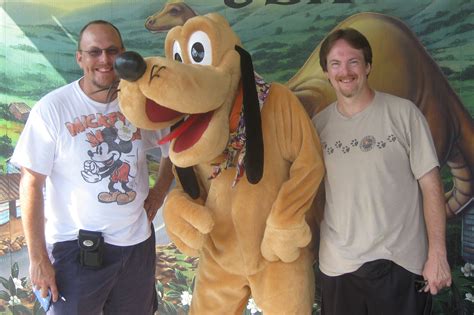 Pluto And Goofy At Dinoland In Animal Kingdom Kennythepirates