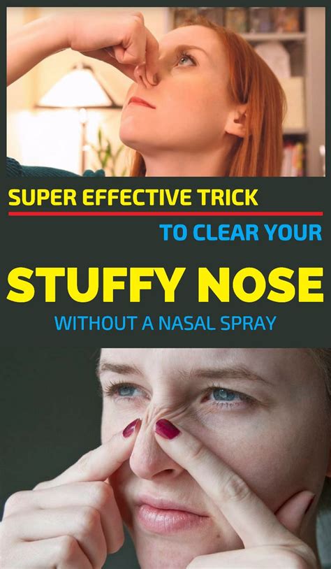 Super Effective Trick To Clear Your Stuffy Nose Without A Nasal Spray