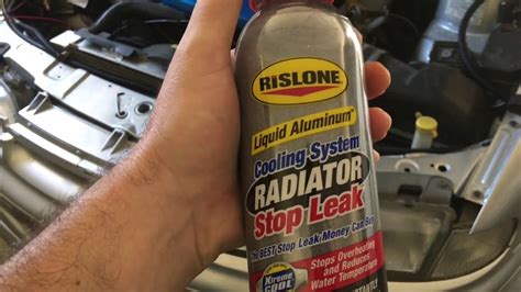 Repairing A Radiator Leak Rislone Radiator Stop Leak Coolant Change