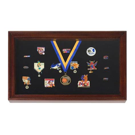 Display Case Shadowbox For Pins Medals Badges Display Case