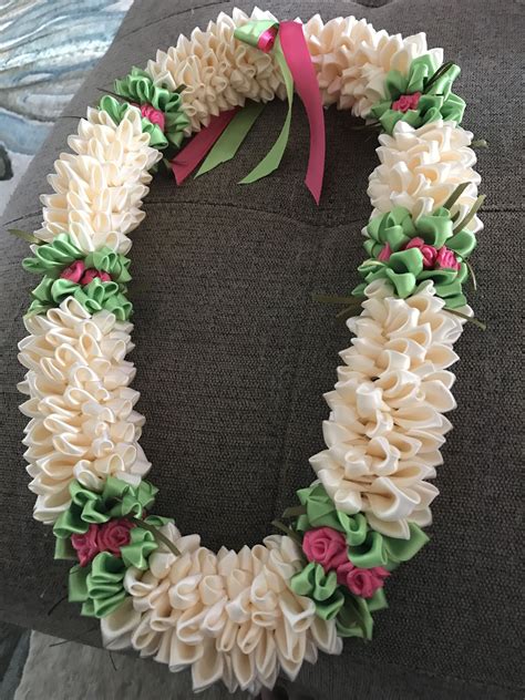 Hawaiian Lei Ribbon Lei Hawaiian Lei Flower Garland Wedding