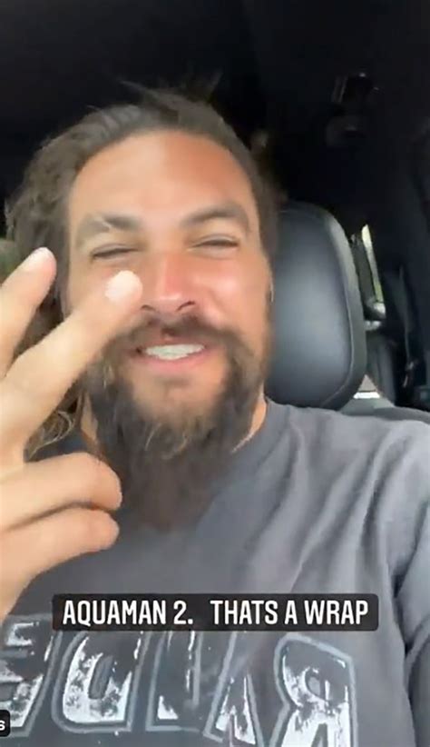 Jason Momoa Reveals That S A Wrap On Aquaman And The Lost Kingdom In