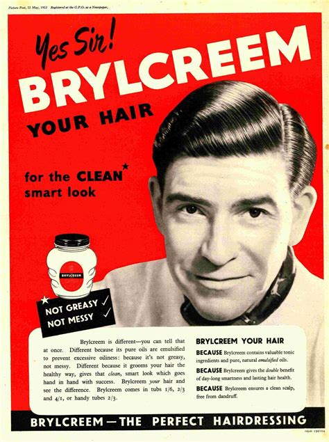 Brylcreem Ad1953 Products I Love 1950s Advertising Brylcreem Ad