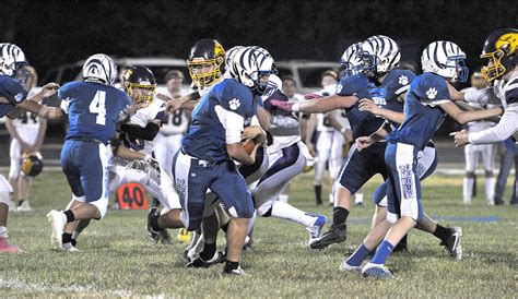 Zach Young Carries The Football Vs Trego Stockton Sentinel